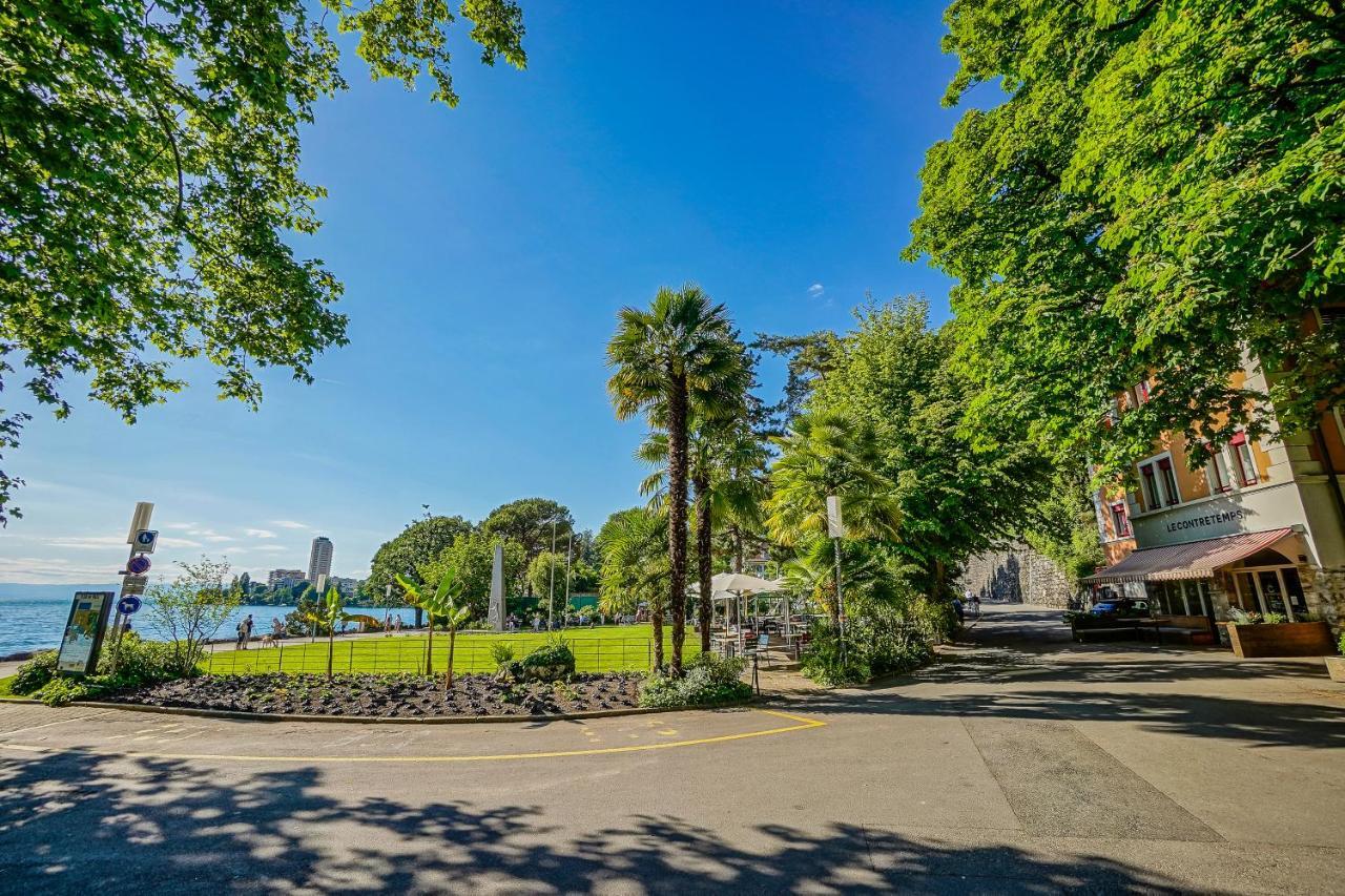Soft Glam 1-Bedroom Appt - Lake & Mountain View Montreux Eksteriør billede