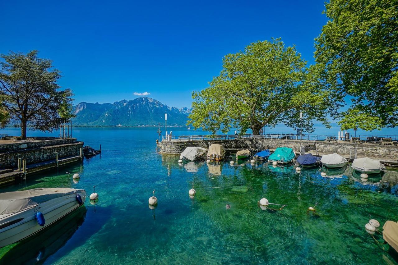Soft Glam 1-Bedroom Appt - Lake & Mountain View Montreux Eksteriør billede