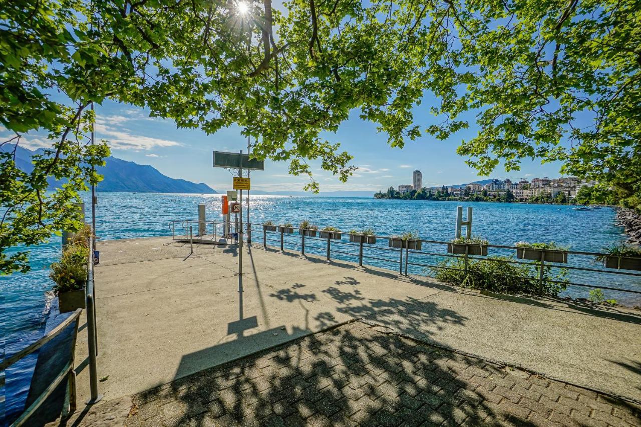 Soft Glam 1-Bedroom Appt - Lake & Mountain View Montreux Eksteriør billede